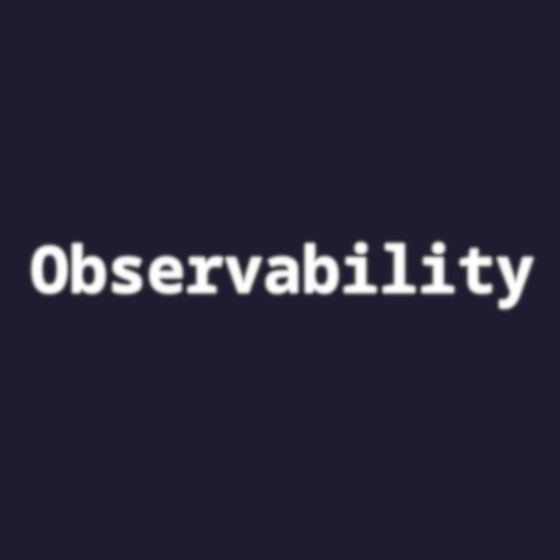 Monitoring & Observability