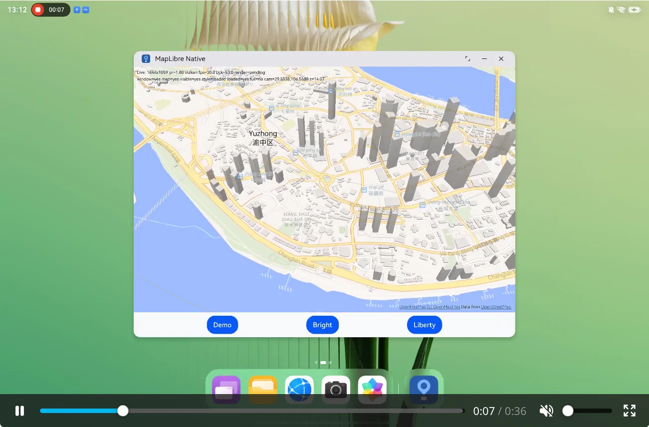 MapLibre Native on OpenHarmony