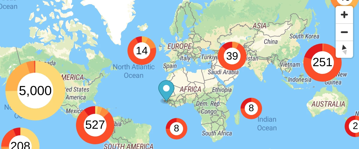 Extend clustering with HTML markers and custom property expressions. 