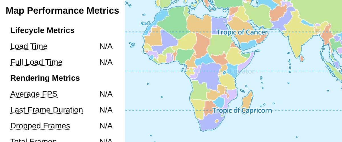 Measure map performance using built-in events.