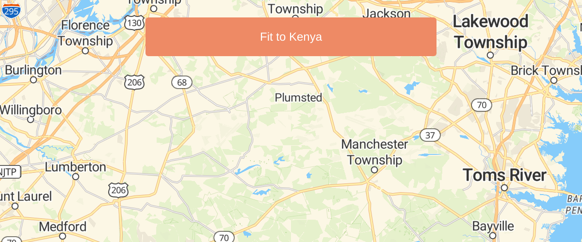 Fit the map to a specific area, regardless of the pixel size of the map.