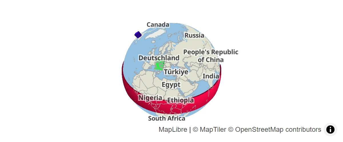 Display a globe with a fill extrusion layer.