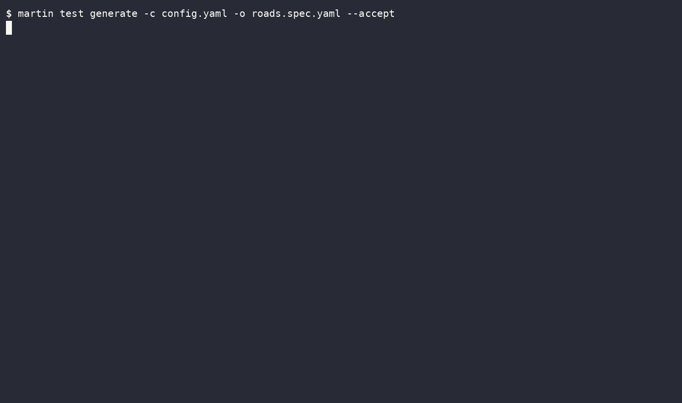 martin test generate finds a row for 6 of 10 paths, renders 3 new cases, and writes the spec